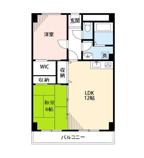 庄屋の完工年月(1983年10月)築の賃貸マンションの間取り