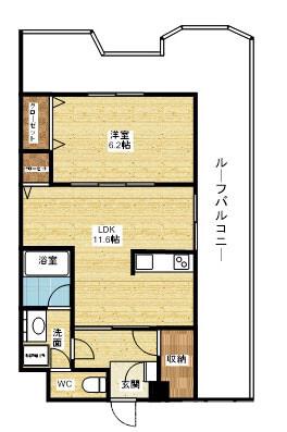 ルクレ新大阪レジデンスの間取り