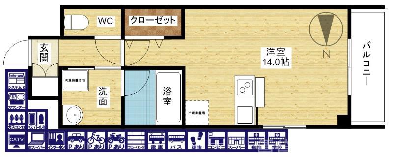セレッソコート新大阪の間取り