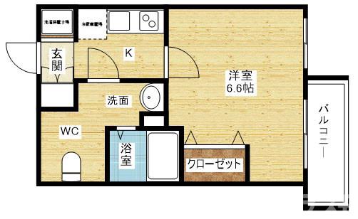 フレンシアノイエ東三国の間取り