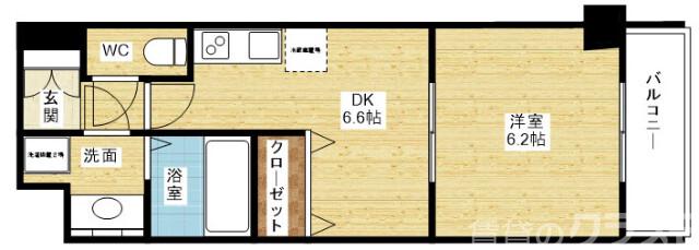 Gramercy Juso-higashi 1stの間取り