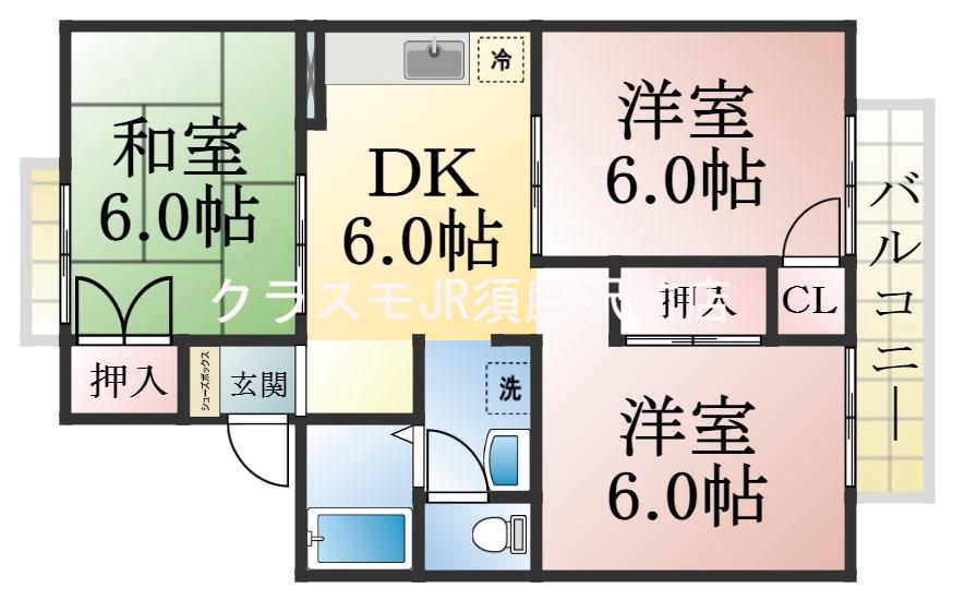 セジュール東落合の間取り