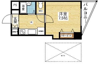 木川西の完工年月(2004年4月)築の賃貸マンションの間取り