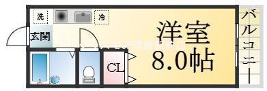 大黒町の完工年月(1996年3月)築の賃貸アパートの間取り