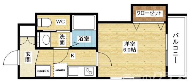 Luxe東三国Ⅲの間取り