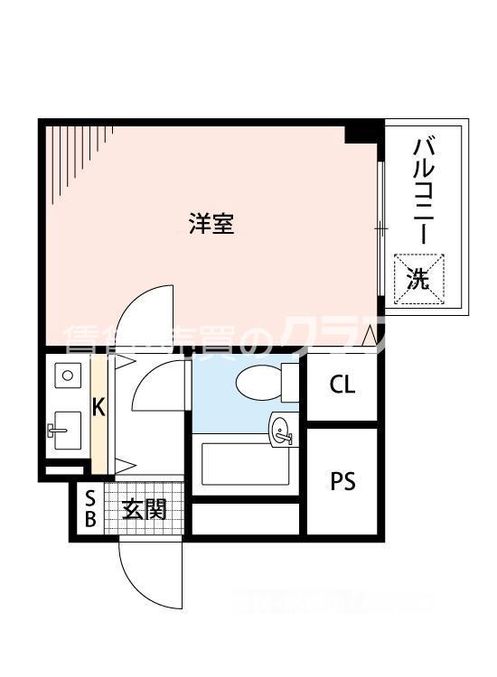 三軒家西の完工年月(1990年2月)築の賃貸マンションの間取り