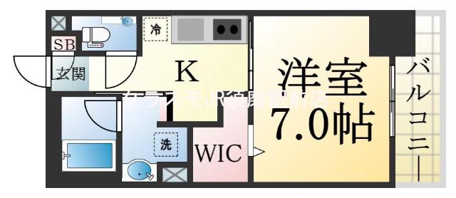 川原の完工年月(2012年6月)築の賃貸マンションの間取り