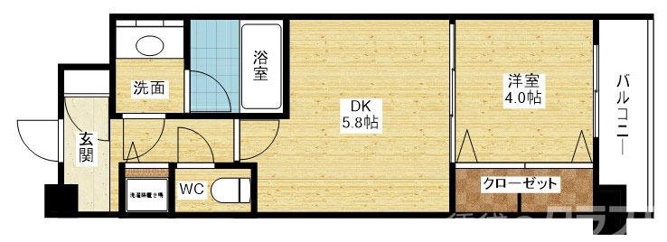 プレジオ江坂SOUTHの間取り