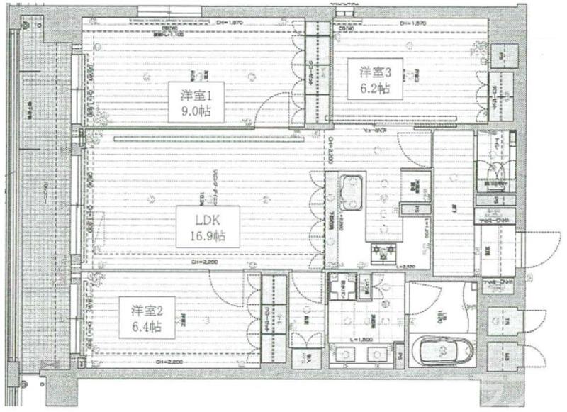 リーガル京都二条城前の間取り