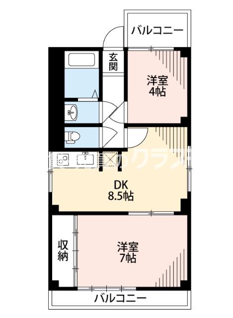 パシフィック泉尾Ⅱの間取り