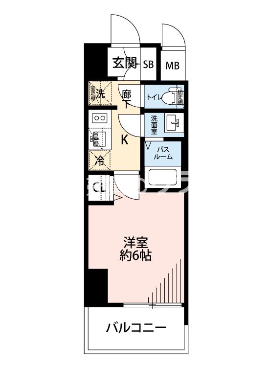 レオンコンフォート難波クレアの間取り