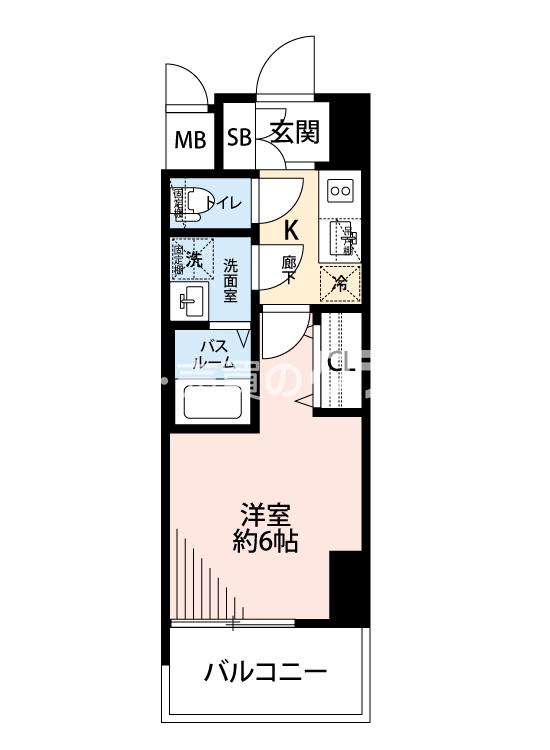 レオンコンフォート難波クレアの間取り