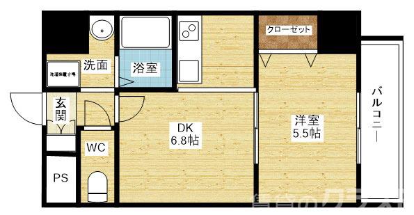 S-FORT江坂Fioreの間取り