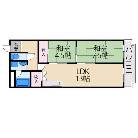 アメニティコートの間取り