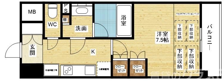 コンフォリア・リヴ新大阪Qの間取り