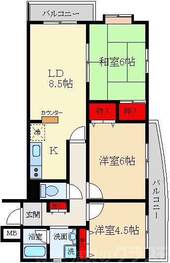 ジュネス春日の間取り