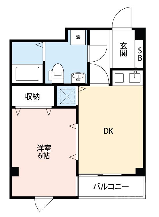 正雀本町の完工年月(2001年11月)築の賃貸マンションの間取り