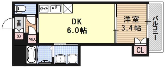 アクアプレイス京都二条城北の間取り