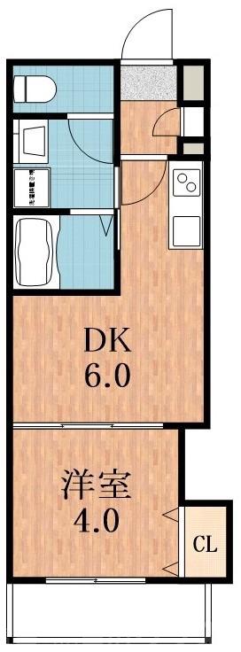 天王寺町北の完工年月(2022年3月)築の賃貸マンションの間取り