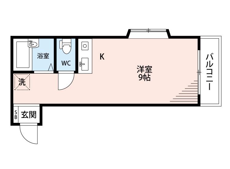 寿町の完工年月(1985年8月)築の賃貸マンションの間取り
