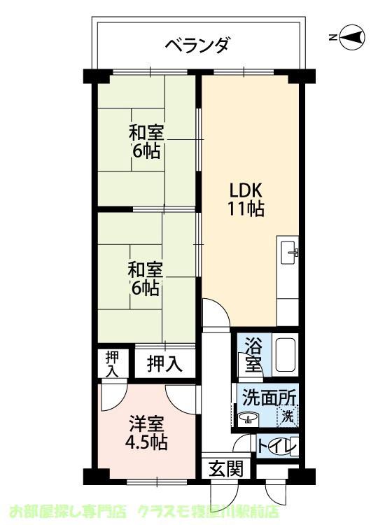 ウィルコートの間取り