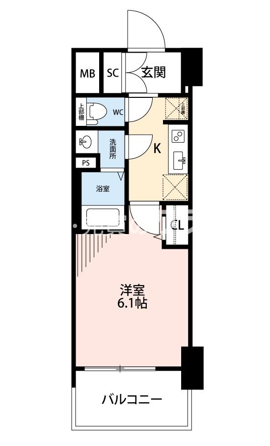 メルディア大正D.C.の間取り