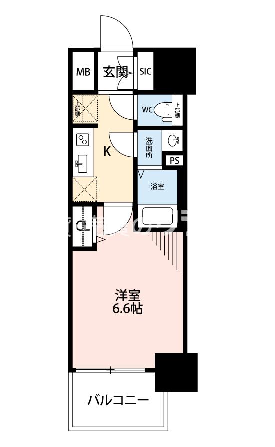 メルディア大正D.C.の間取り