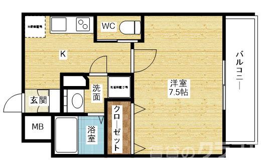 プライマル新大阪の間取り