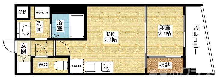 セレニテ西中島アリア壱番館の間取り