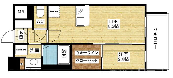 セレニテ西中島アリア壱番館の間取り