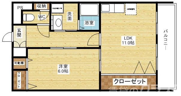新大阪パークハイツの間取り