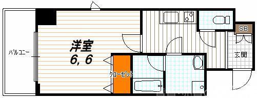 アスヴェル京都二条駅前の間取り