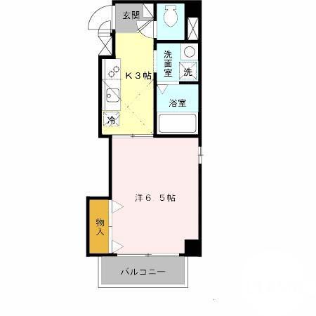 千里山西の完工年月(2003年9月)築の賃貸マンションの間取り