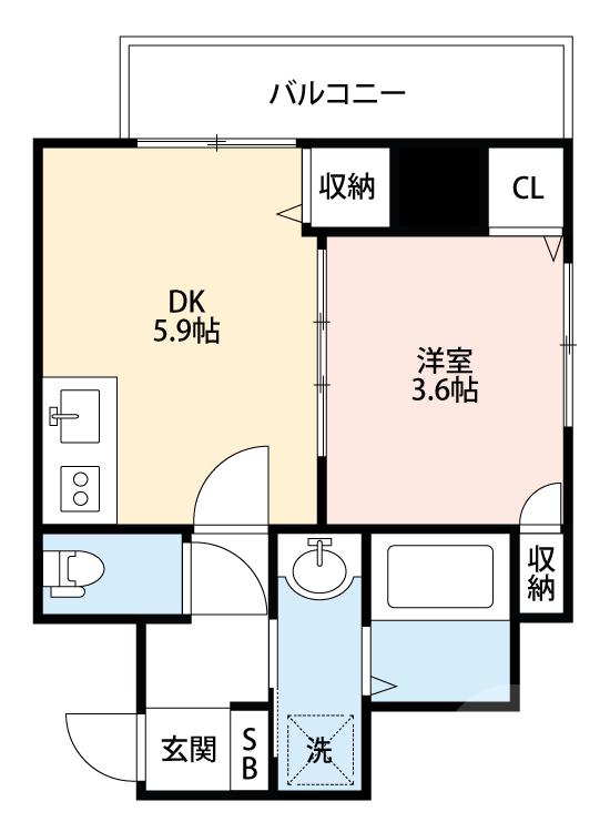 千里丘東の完工年月(2022年3月)築の賃貸マンションの間取り