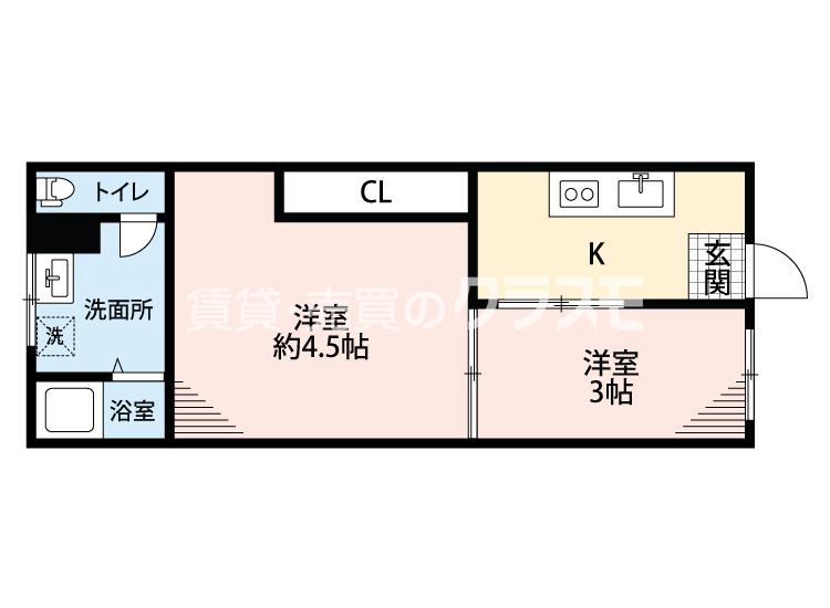 コーポスエヒロの間取り