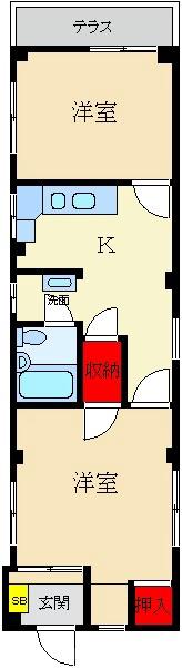 桜木町アパートの間取り