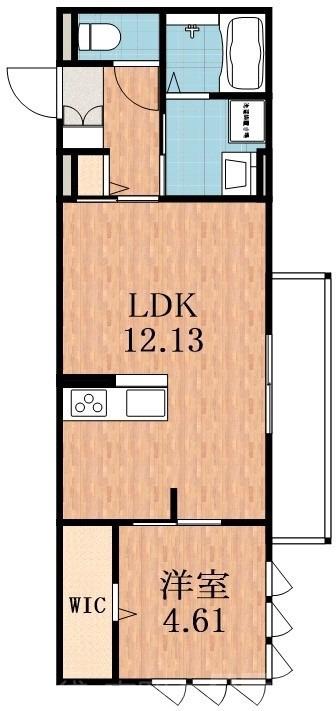 湯里の完工年月(2022年3月)築の賃貸アパートの間取り