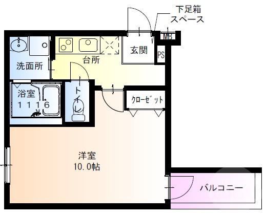 泉町の完工年月(2022年7月)築の賃貸アパートの間取り