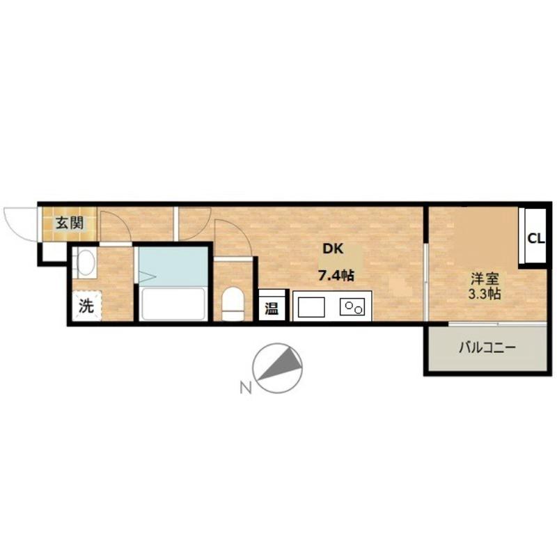 岸部中の完工年月(2022年6月)築の賃貸アパートの間取り