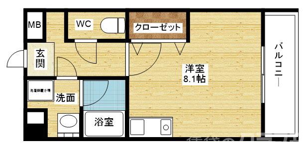 アーデン江坂Ⅱの間取り