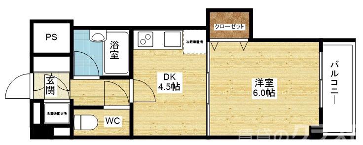 フェリーチェ江坂マンションの間取り