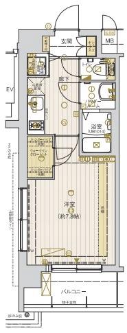 アスヴェル京都壬生EAST(アスヴェル京都壬生イースト)の間取り