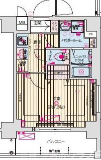 プレサンス京都北野白梅町の間取り