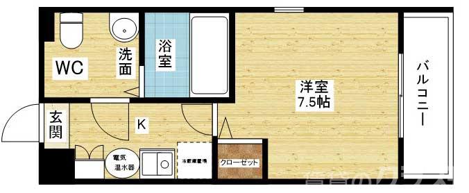 シャルル上新庄の間取り