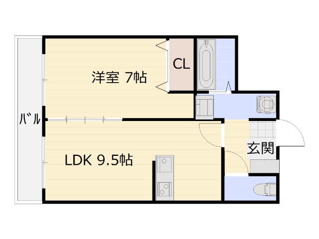 グランパシフィック萱島の間取り