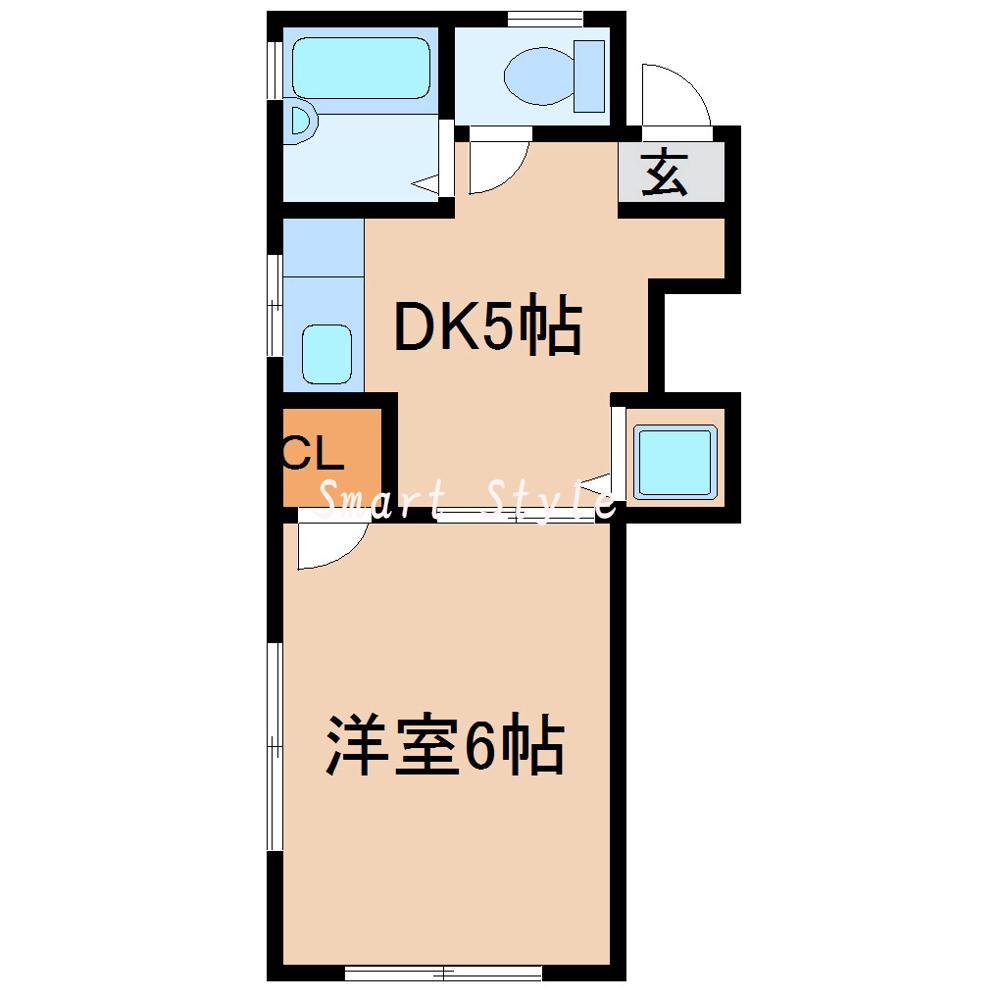 東須磨ハイツの間取り