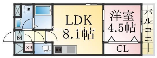 ジーメゾン平磯の間取り