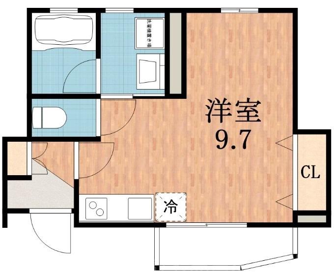 田辺の完工年月(2022年3月)築の賃貸アパートの間取り