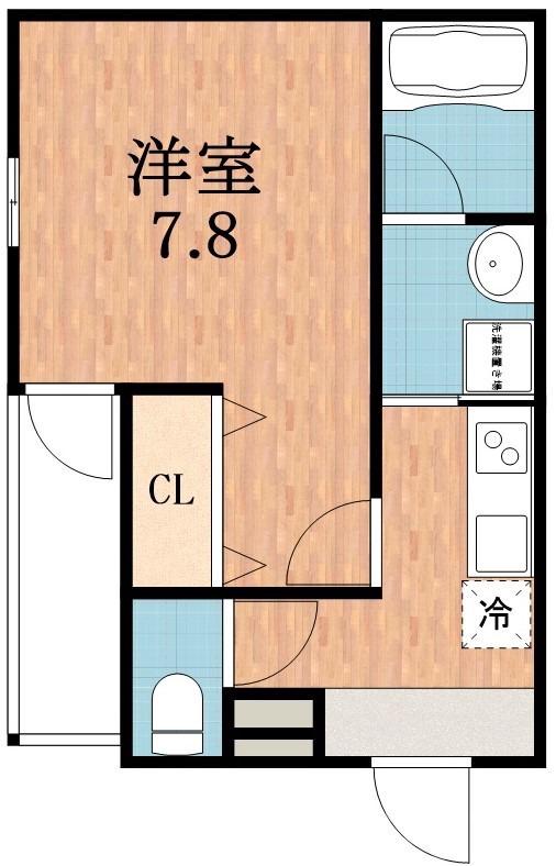 今川の完工年月(2022年10月)築の賃貸アパートの間取り