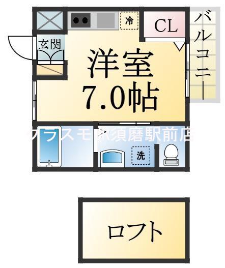 ヴィアノ須磨コルティーレの間取り